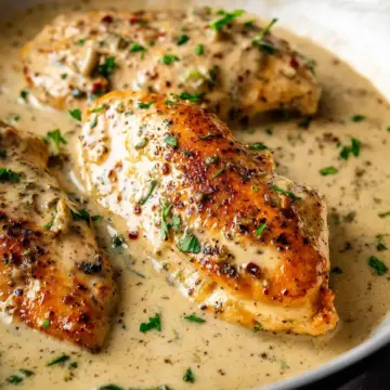 Creamy Chicken in White Wine Sauce