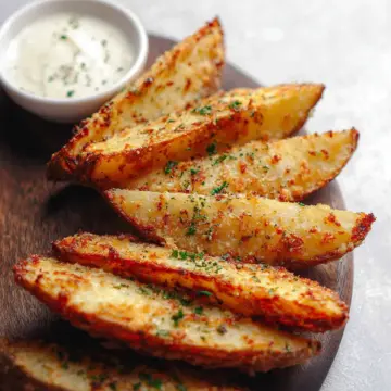 Baked Garlic Parmesan Potato Wedges