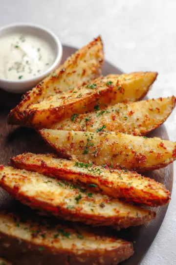 Baked Garlic Parmesan Potato Wedges