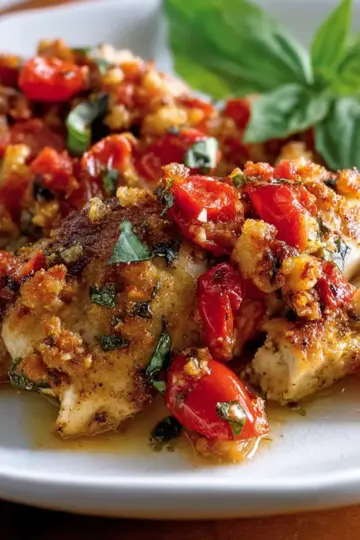 Bruschetta Chicken Bake