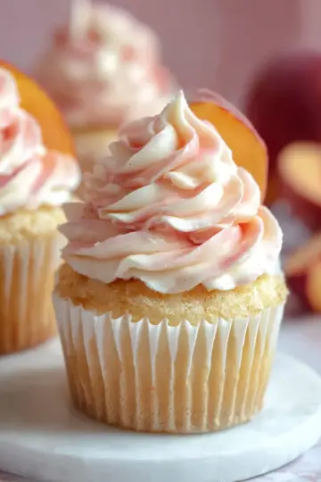 Peach Bellini Cupcakes
