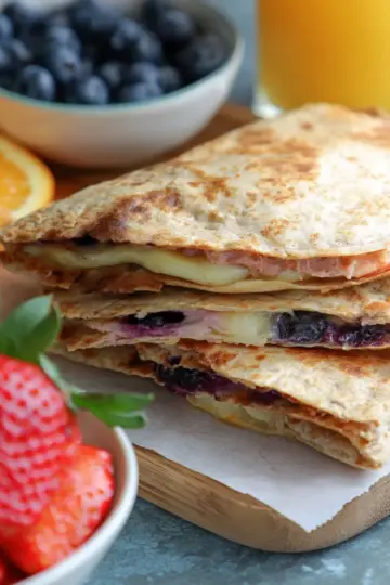 Blueberry Breakfast Quesadilla