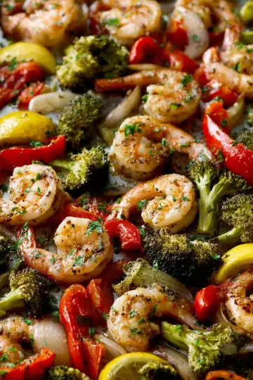 Sheet-Pan Garlicky Shrimp and Veggies