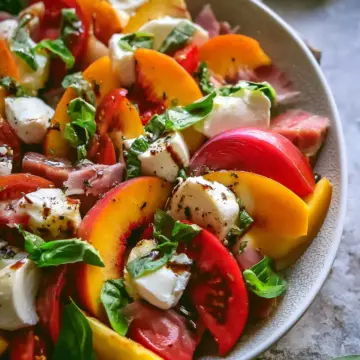 Peach Caprese Salad