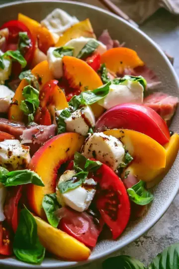 Peach Caprese Salad