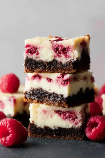 White Chocolate Raspberry Cheesecake Bars