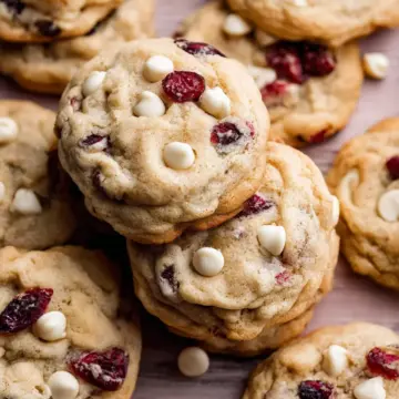 Soft White Chocolate Chip Cranberry Cookies