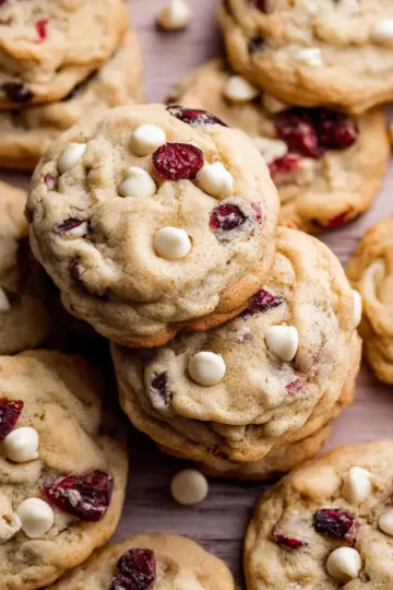 Soft White Chocolate Chip Cranberry Cookies