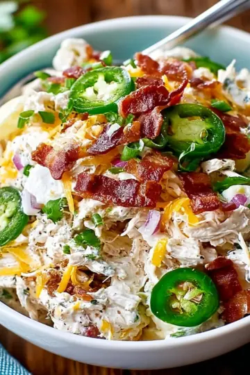Jalapeno Popper Chicken Salad