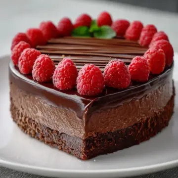 Chocolate Raspberry Truffle Cake