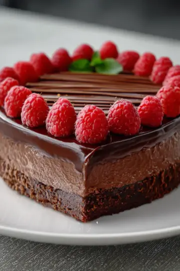 Chocolate Raspberry Truffle Cake