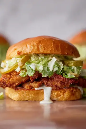 Crispy Chicken Caesar Sandwiches