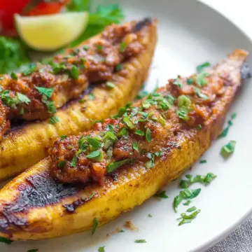 Stuffed Baked Plantains