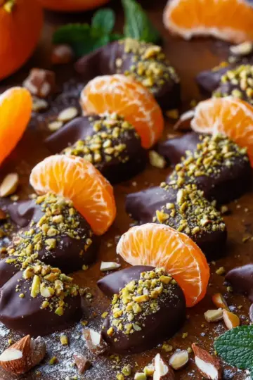 Chocolate Dipped Mandarin Slices