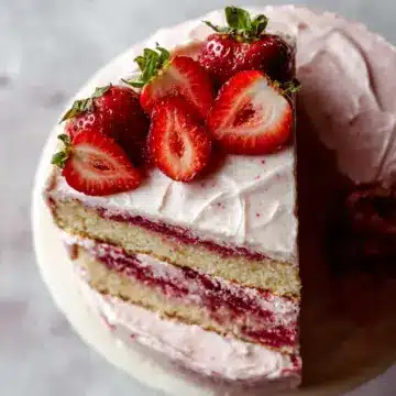 Homemade Strawberry Cake