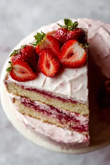 Homemade Strawberry Cake