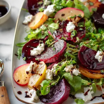 Beet Salad with Goat Cheese and Balsamic