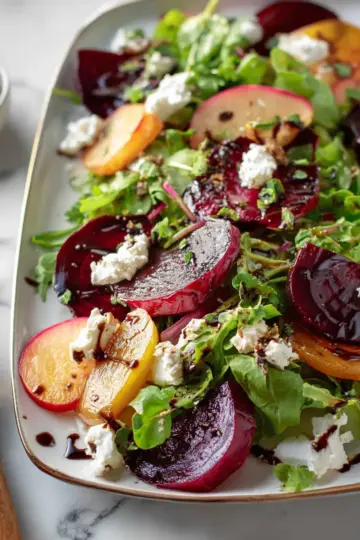 Beet Salad with Goat Cheese and Balsamic
