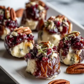 Cranberry Pecan Cream Cheese Stuffed Dates Recipe