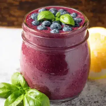 Blueberry Basil Weight Loss Smoothie