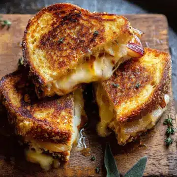 French Onion and Apple Grilled Cheese