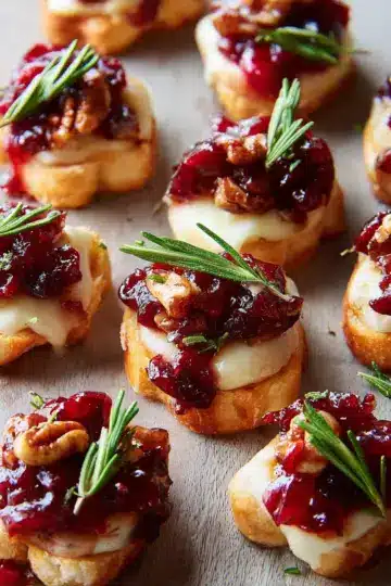 Cranberry Brie Bites