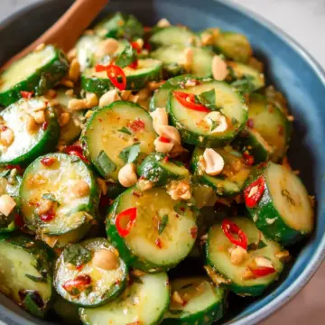Spicy Peanut Cucumber Salad