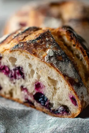 Blueberry Lemon Sourdough Bread