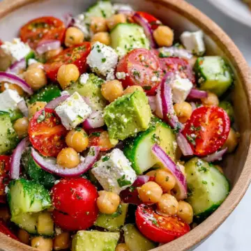 Easy Chickpea Feta Salad