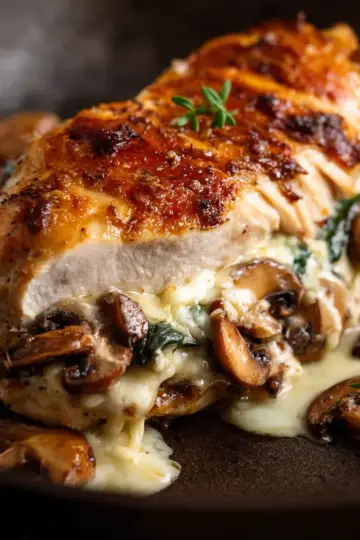 Mushroom-Stuffed Chicken Breast