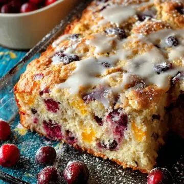 Cranberry & Orange Buttermilk Breakfast Cake