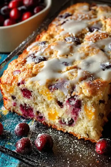 Cranberry & Orange Buttermilk Breakfast Cake