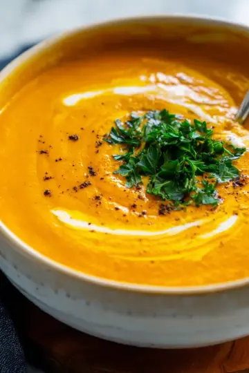 Creamy Roasted Carrot Soup