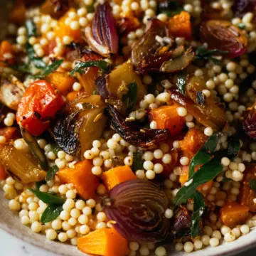 Warm Roasted Vegetable Harvest Couscous Salad