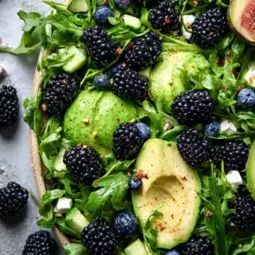 Blackberry, Avocado and Arugula Salad