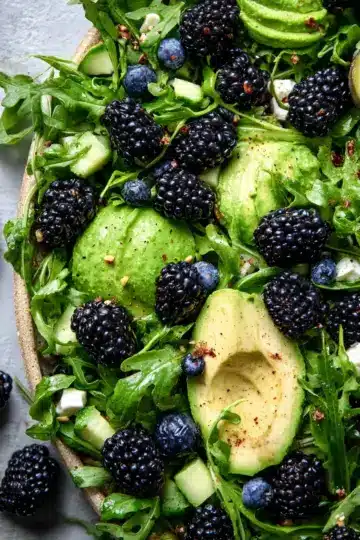 Blackberry, Avocado and Arugula Salad