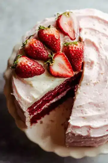 Homemade Strawberry Cake