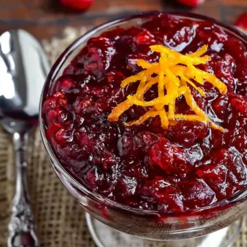 Orange Amaretto Cranberry Sauce