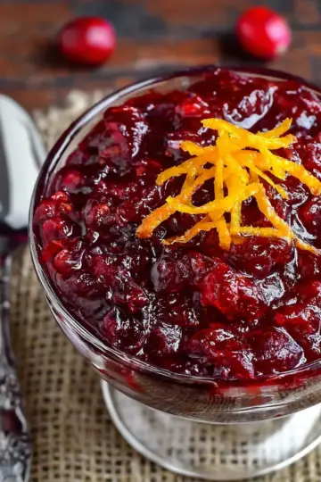 Orange Amaretto Cranberry Sauce