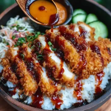 Japanese Katsu Bowls with Tonkatsu Sauce