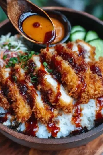 Japanese Katsu Bowls with Tonkatsu Sauce
