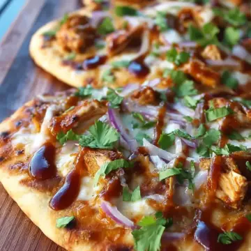BBQ Chicken Naan Pizzas