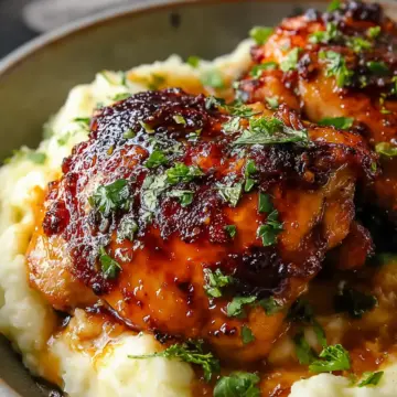Mastering Chipotle Honey Chicken Thighs with Gouda Mash Delight