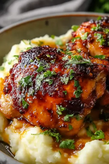 Mastering Chipotle Honey Chicken Thighs with Gouda Mash Delight