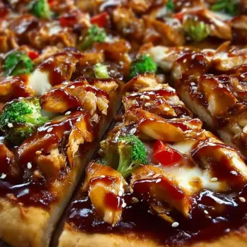 Sweet & Savory Teriyaki Chicken Pizza