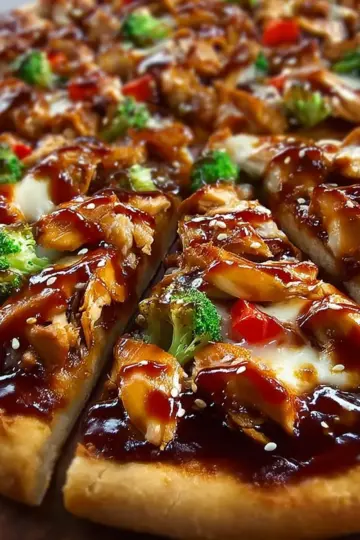 Sweet & Savory Teriyaki Chicken Pizza