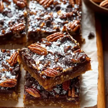 Salted Chocolate Pecan Bars