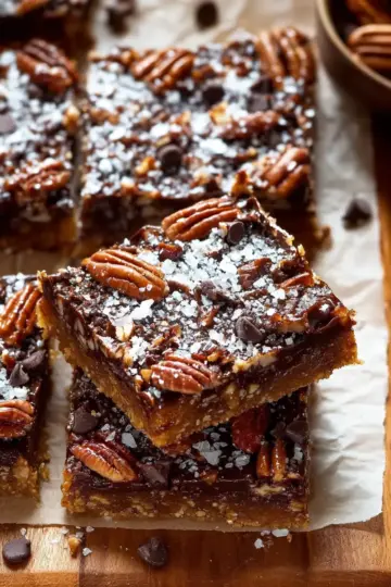 Salted Chocolate Pecan Bars