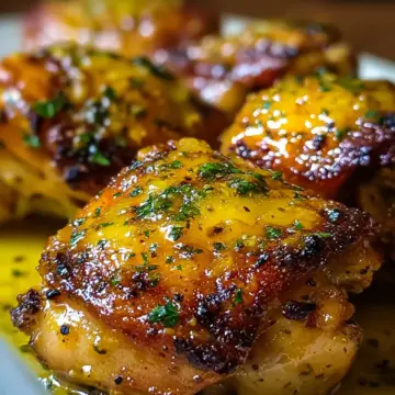 Juicy Honey Mustard Chicken Thighs Recipe