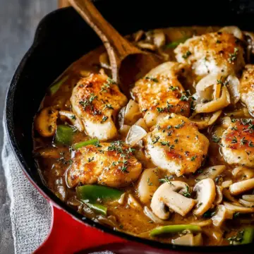 Onion Soup Gravy Chicken Skillet